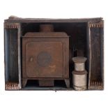 A late 19th/early 20th century 'The Standard' tinplate magic lantern by Ernst Plank:,