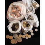A bag of mixed coinage:
