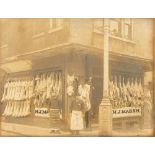 A group of late 19th/early 20th century portrait photographs: including groundsmen and farmhands