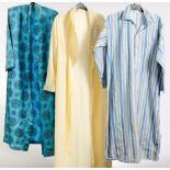 A collection of mid to late 20th century night ware including silk slips and dressing gowns etc.