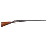 A Webley and Scott double barrel twelve bore sidelock ejector: number '69010' the plain 30 inch