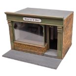 A wooden scale model of 'Steptoe & Sons' antiques shop:,