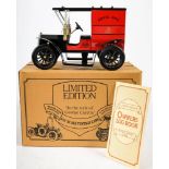 A Limited Edition Vintage Cars pressed steel Royal Mail Model T Delivery Van: red body with black