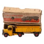 Dinky No 521 Bedford Articulated Lorry,: yellow and black with red spun wheels,