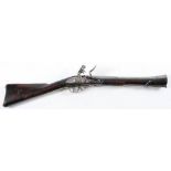 A 19th century Anglo-Indian flintlock blunderbuss: the 16 3/4 inch two stage steel barrel with