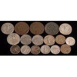 A group of USA coins including 1848/59 & 56 three cents and 1856.