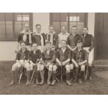 A small group of 20th century sports team photographs: including two of ladies 1st XII lacrosse