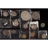 A collection of four silver fobs,: three for gymnastics,