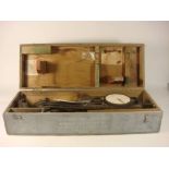 A WWII Admiralty Pattern Interceptor Plotter No 756 in original case: