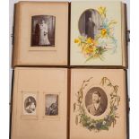 A late 19th/early 20th century 'Herborita' Carte de Visite album with floral lithograph decorated