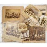 A collection of late 19th/early 20th century group photographs: mainly schools colleges and social