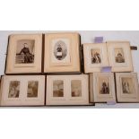 Four late 19th /early 20th century Carte de Visite albums: containing mostly family portraits,