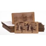 A collection of early 20th century stereoscopic cards,