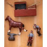 Britain's Farm series, Farrier Set: includes Farrier, blacksmith, anvil,