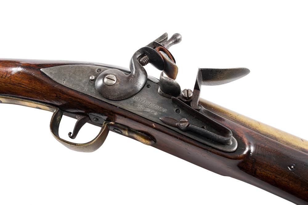 A 19th century brass barrel blunderbuss by Wheeler & Son, - Image 4 of 4