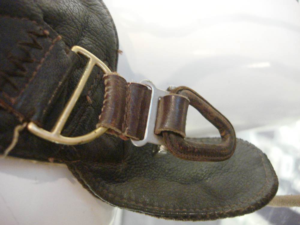 A WWII period leather flying helmet, formerly the property of Major Robert Hickman Holmes, - Image 30 of 35