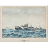 * Eric Erskine Campbell Tufnell [1888-1978]- HMS Keppel, Shakespeare Class Destroyer, 1919 - 1945,