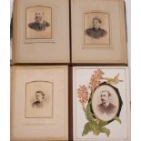 Two late 19th/early 20th century Carte de Visite albums containing family portraits and group
