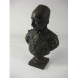 Major General Charles Gordon (1833-1885) A spelter bust of general Gordon: together with Boulger D,