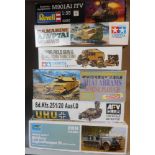 Tamiya, Trumpeter and others, a collection of 1/35th construction kits,