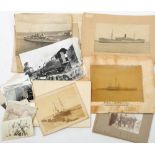 A collection of early 20th century transportation photographs: including four photographs relating