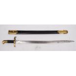 An 1855 pattern Sappers and Miners Lancaster sword bayonet by Beckmann:,