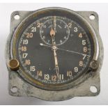 A WWII Spitfire cockpit clock Mk IIIB, by Smith & Son,