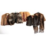 A group of five various fur capes including one by Martins of Altrincham.