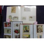 A collection of Edwardian and later postcards: includes Christmas,