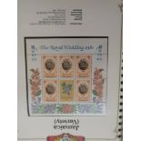 A Royalty collection in six boxed SG albums fitted with stamps including varieties,