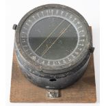 A US Army Type D-12 spit bar compass by the Bendix Aviation Company: with 4 inch liquid filled