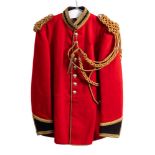 A Lifeguards Musicians tunic fitted with epaulettes.