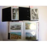 A collection of Edwardian and later postcards relating to Exeter and Devon contained in four small
