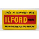 An Ilford Films illuminated advertising sign by Brunham & Co, London:,