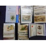 A collection of Edwardian and later postcards: includes Christmas,