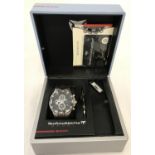 A boxed men's Technomarine Jubilee edition Sport chronograph wristwatch with black silicone strap.