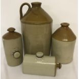 A collection of vintage stoneware items.