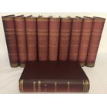 An antique 10 volume set of Chambers New Edition Encyclopedia, 1901.