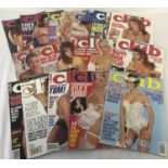 15 copies of 1980's Club International adult erotic magazines.