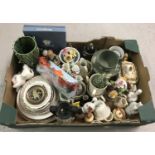 A collection of mixed ceramics items.