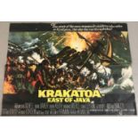 A "Krakatoa - East of Java" vintage 1969 British quad film poster.