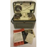 A 1950's Philips AG 8105 tape recorder, complete with original instructions and pamphlets.