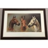 A framed & glazed print entitled "The Three Kings".