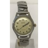 A men's vintage Buren antimagnetic "Grand Prix" wrist watch.
