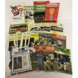 A collection of football ephemera from the 1970s to include programmes for Norwich, Crystal Palace &