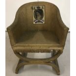 A child's vintage Lloyd Loom style chair.