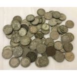 75 vintage sixpences. Sovereign heads include Victoria, George V & VI and Elizabeth II.