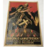 A WWII style Dutch-Nazi propaganda poster.