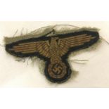 A WWII style Waffen SS cloth sleeve badge.
