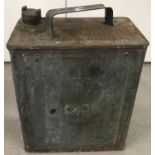 A WWII era 2 gallon petrol can with war department arrow, dated 1943.